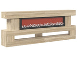 Electric Fireplace Sonoma 150 x 21 x 77 cm Engineered wood 8020834