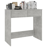 Desk Concrete Grey 80x40x75 cm Engineered Wood 801359