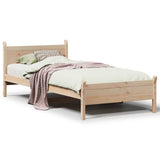Bed Frame without Mattress 90x200 cm Solid Wood Pine 855600
