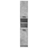 Bathroom Cabinet Concrete Grey 32x34x188.5 cm Engineered Wood 856942