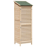 Garden Shed with Roof Natural 59 x 56 x 176 cm Solid Fir Wood 42033460