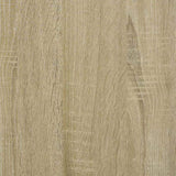 Desk with Shelves Sonoma Oak 102x45x148 cm Engineered Wood 823003