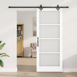 Sliding Door Manual ORKDAL White 86 x 211 cm Wood and metal 3332202