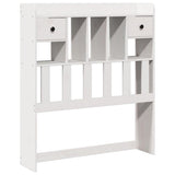 Bookcase Bed without Mattress White 75x190cm Solid Wood Pine 3322404