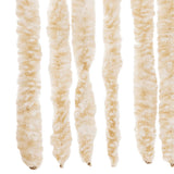 Fly Curtain Beige and White 118x220 cm Chenille 4004883