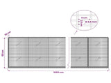 Gabion with 3.5 mm Wire and 5x2.5 cm Mesh 1050x20x100 cm 3461679