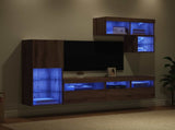 TV Wall Units Wall-mounted 6 pcs Artisan Oak Engineered Wood 3402975