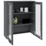 Top for Highboard HAMAR Dark Grey 85x35x100cm Solid Wood Pine 340506