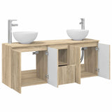 Bathroom Cabinet Set 3 pcs Sonoma Oak 49.5 x 35 x 63 cm 3405619