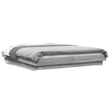 Bed Frame without Mattress Grey Sonoma 160x200 cm 3281180