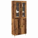 Highboard 2 pcs Old Wood Engineered Wood 3334346