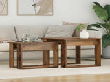 Coffee Table Set 2 pcs Old Wood Engineered Wood 8000130