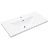 Bathroom Sink Cabinet with Built-in Basin Sonoma Oak 3324984