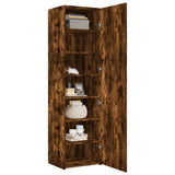 Highboard Smoked Oak 50x42.5x185 cm Engineered Wood 3281417