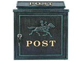 Wall Mounted Mailbox Green 29 x 13 x 41 cm Cast Aluminum 42023496