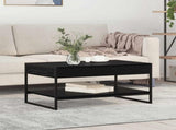 Coffee Table Black Oak 80 x 50 x 40 cm Engineered Wood 886438