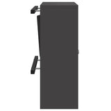Mailbox with Storage with Door Black 30 x 20 x 55 cm Steel 874947