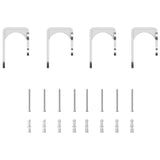 Sliding Door Hardware Kit 183 cm Stainless Steel Silver 3295761