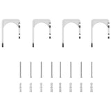 Sliding Door Hardware Kit 200 cm Stainless Steel Silver 3295764