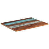 Table Top Multicolour Solid reclaimed wood 70x90 cm Durable 286061