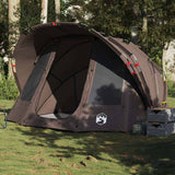 Fishing Tent 5-Person Brown Waterproof 4009393