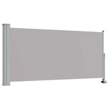 Patio Retractable Side Awning 120 x 300 cm Grey 45189
