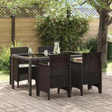 Garden Chair 4 pcs Brown 53 x 49 x 85 cm Polypropylene 847477