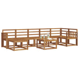Outdoor Sofa Set 8 pcs Natural Solid Acacia Wood 3366737