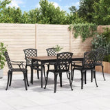 Garden Chair Black Cast aluminium Medium Durable Garden Chair 3216320