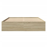 Bed Frame Sonoma oak Engineered wood 160x200 cm Bed Frame 3295641