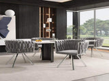Set of 2, velvet dining, single light luxury living room bedroom swivel, Leisure swivel N606P452770G