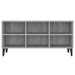 TV Cabinet with Metal Legs Grey Sonoma 103.5x30x50 cm 813156
