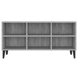 TV Cabinet with Metal Legs Grey Sonoma 103.5x30x50 cm 813156