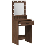 Dressing Table Brown Oak 50 x 41 x 135 cm Engineered Wood 865097