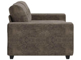Loveseat Sofa with Cushion Dark grey Faux leather 4105121