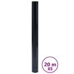 Window Films 5 pcs Static Frosted Black PVC 3208958
