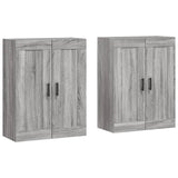 Wall Mounted Cabinets 2 pcs Grey Sonoma Engineered Wood 3198031