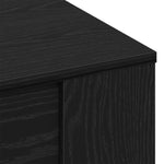 ZNTS Black Oak Coffee Table - 102x55x45 cm, Made of Engineered Wood 862729