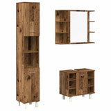 3 Piece Bathroom Furniture Set Old Wood Engineered Wood 3328569