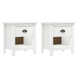 Bedside Cabinets 2 pcs Hill 46x35x49.5 cm Solid Pine Wood 288968