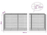 Gabion with 5 mm Wire and 5x2.5 cm Mesh 800x100x150 cm 3463906