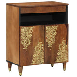 Sideboard with Shelf Brown 60 x 33 x 75 cm Solid Mango Wood 4018761