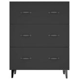 Sideboard Black 69.5x34x90 cm Engineered Wood 812160