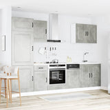 7 Piece Kitchen Cabinet Set Kalmar Concrete Grey Engineered Wood 3314765