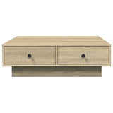 ZNTS Coffee Table Sonoma Oak 90x90x28 cm Engineered Wood 848089