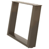 Coffee Table Legs U-Shaped 2 pcs Natural Steel 70x cm Steel 4012775