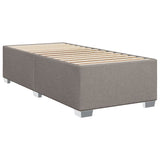 Box Spring Bed with Mattress Taupe 100x200 cm Fabric 3285803