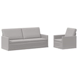 Sofa Set 2 pcs Cloud Grey Fabric 3433175
