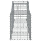 Arched Gabion Baskets 12 pcs 300x50x60/80 cm Galvanised Iron 3146675