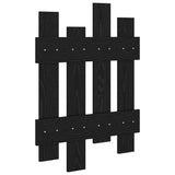 Wall-Mounted Coat Rack Black Oak 60 x 3 x 82 cm Engineered wood 874476
